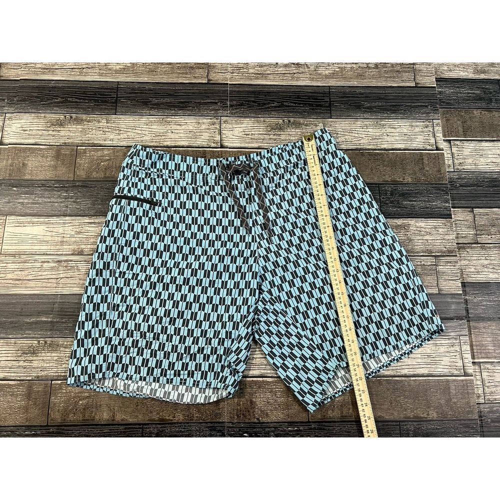 Men's Patagonia Multicolor Geometric Board Shorts 38 Zipper String Nylon RN51884